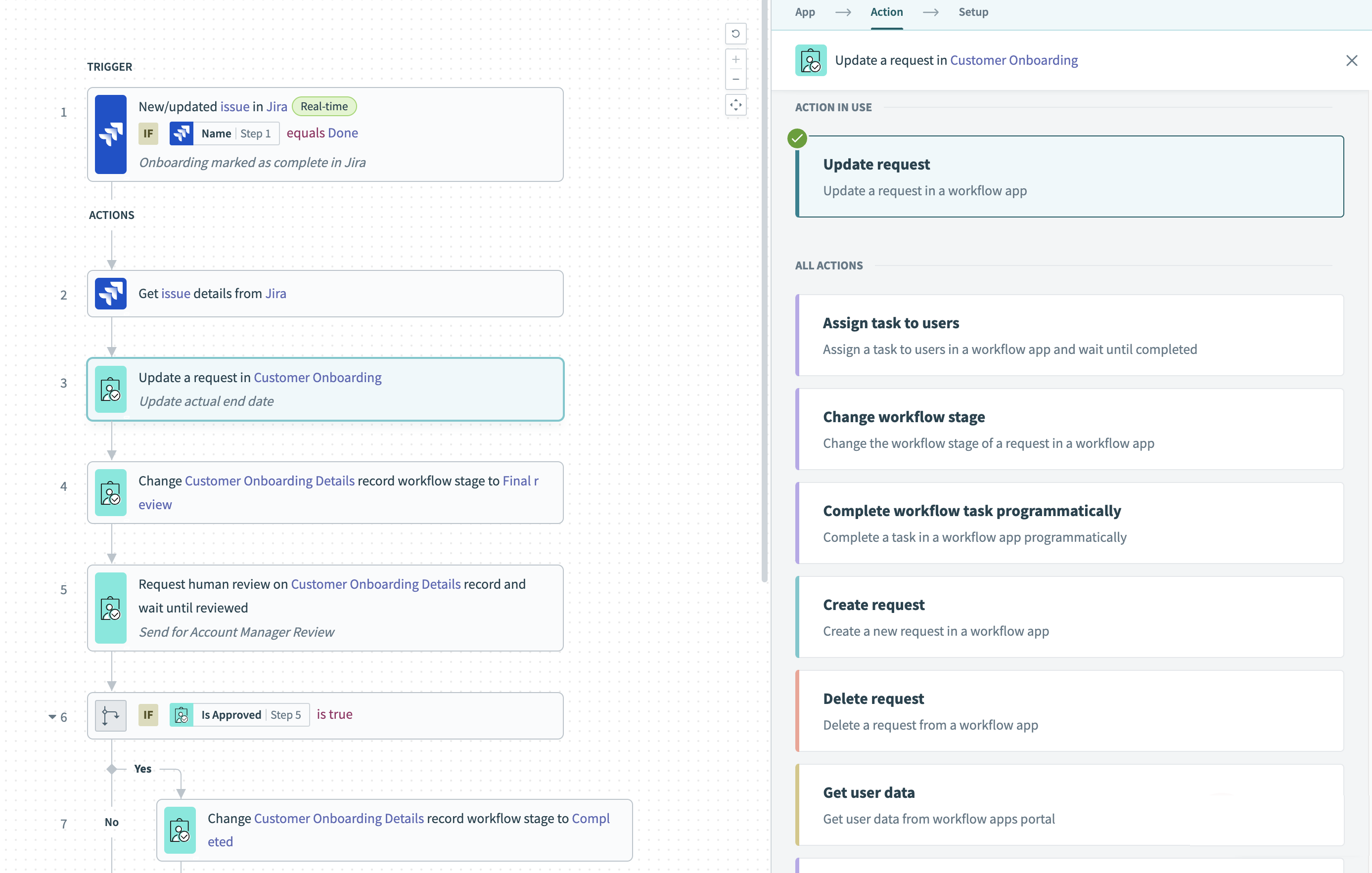 Workflow apps actions