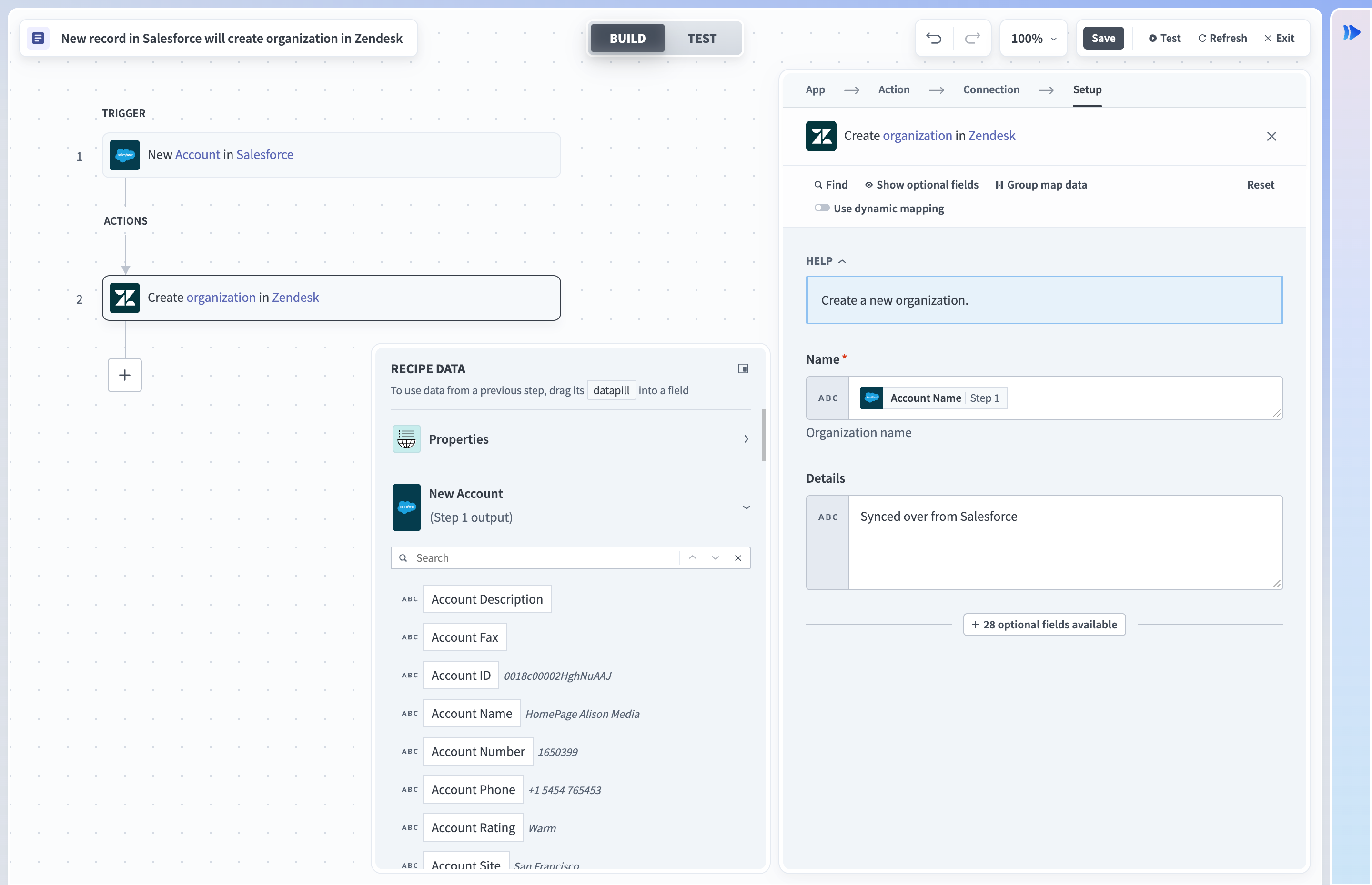 Input fields