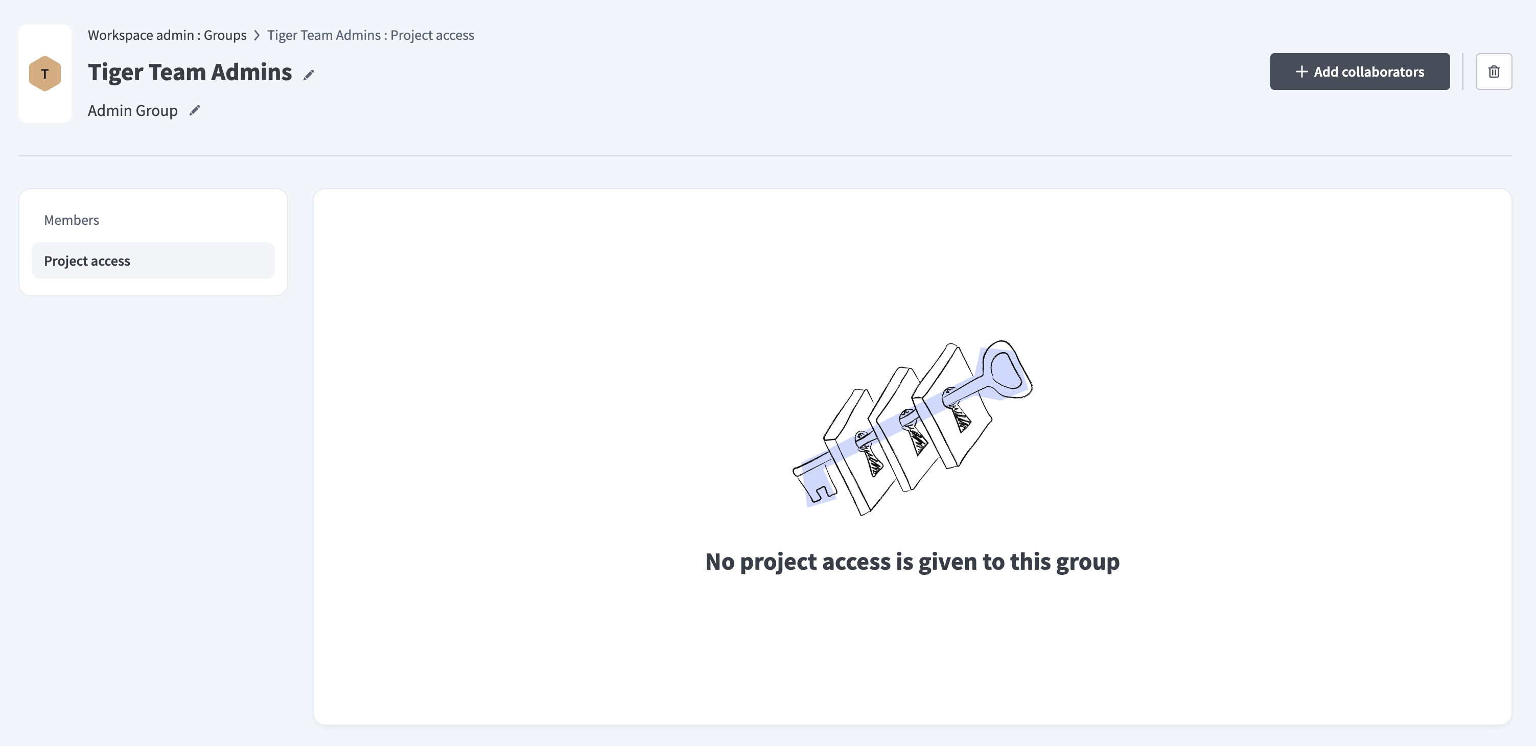No project access