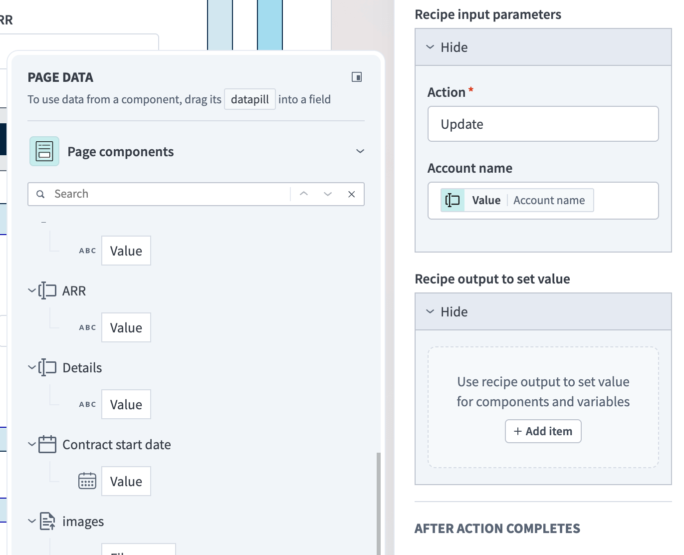 Recipe input parameters