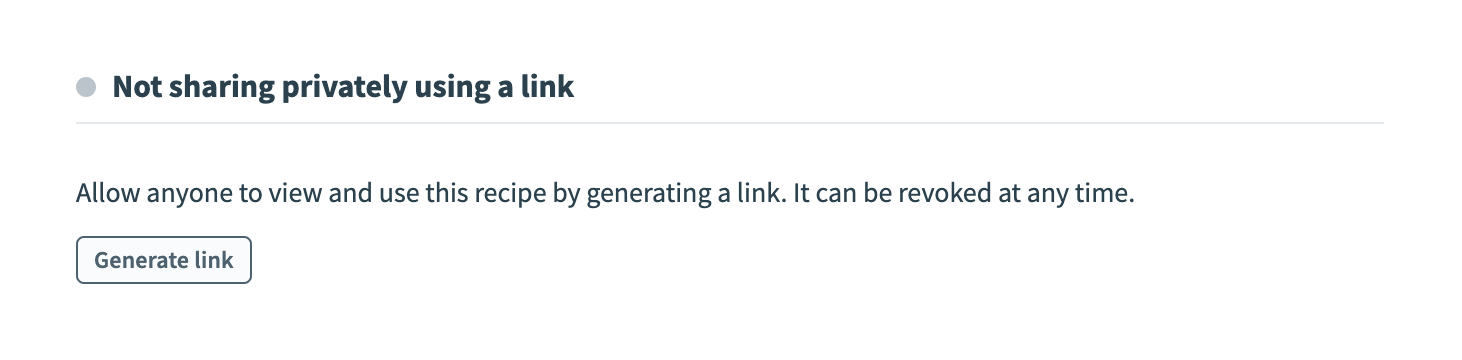 Click Generate link