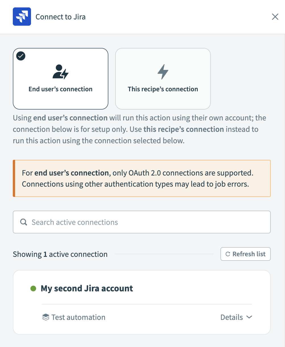 Connection type
