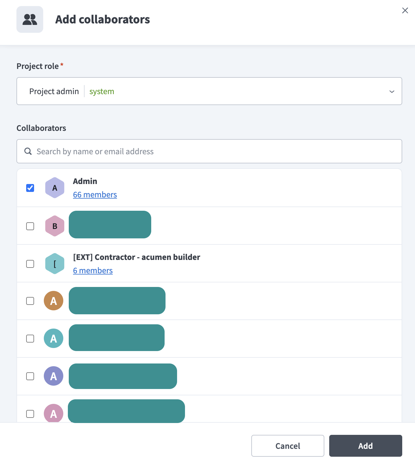 Project access