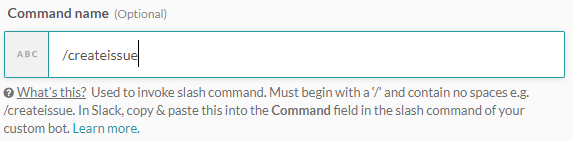 Slash command name example