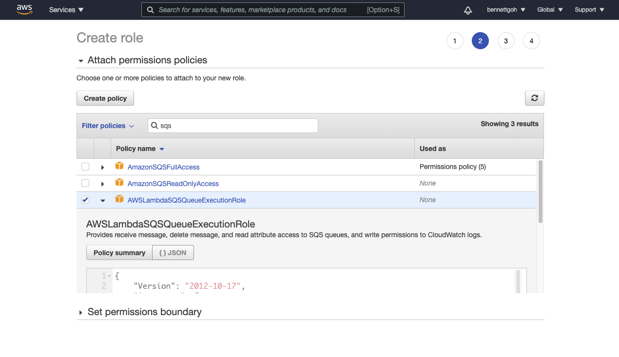 AWS IAM の認証ページ - アカウント ID と外部 ID
