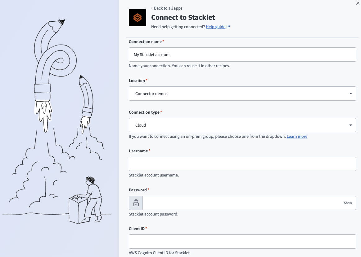 Stacklet Connection