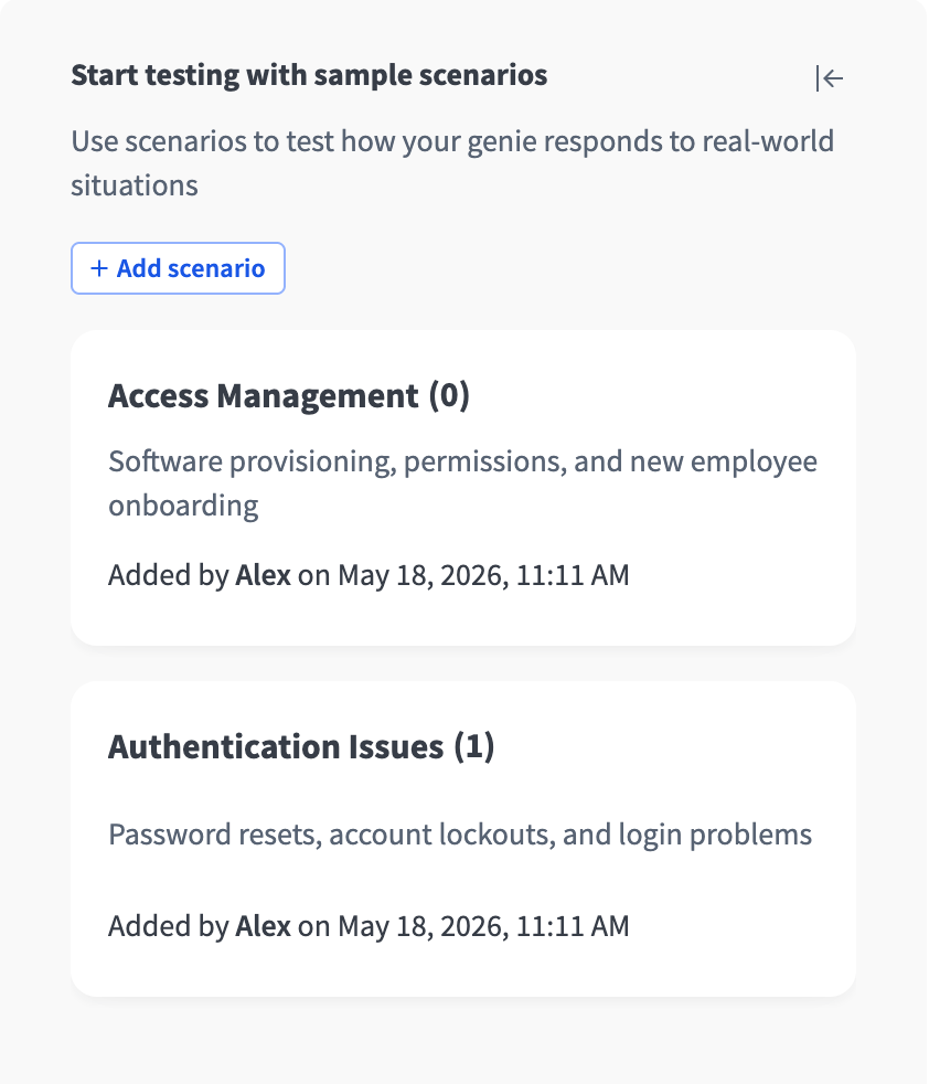 Start testing