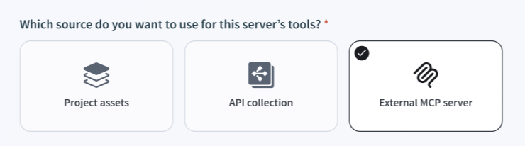 Select your tool source