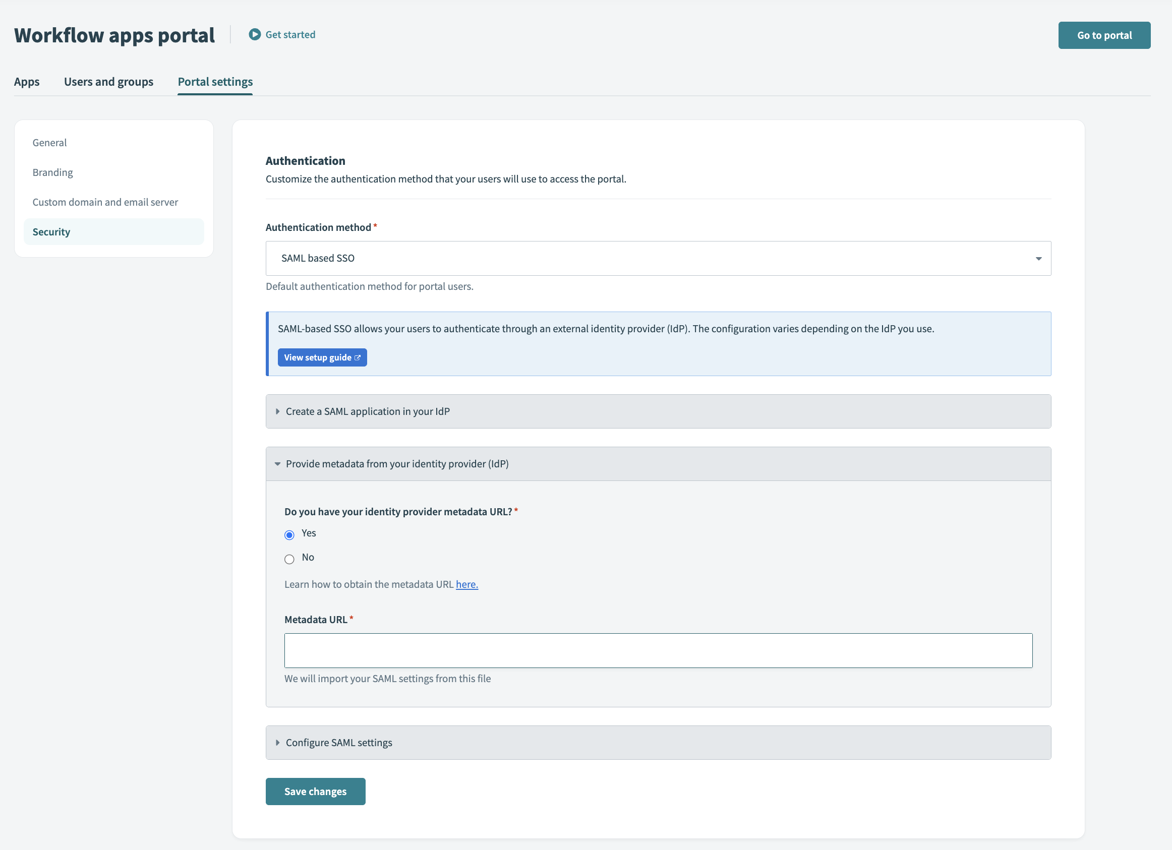 Workato SAML setup