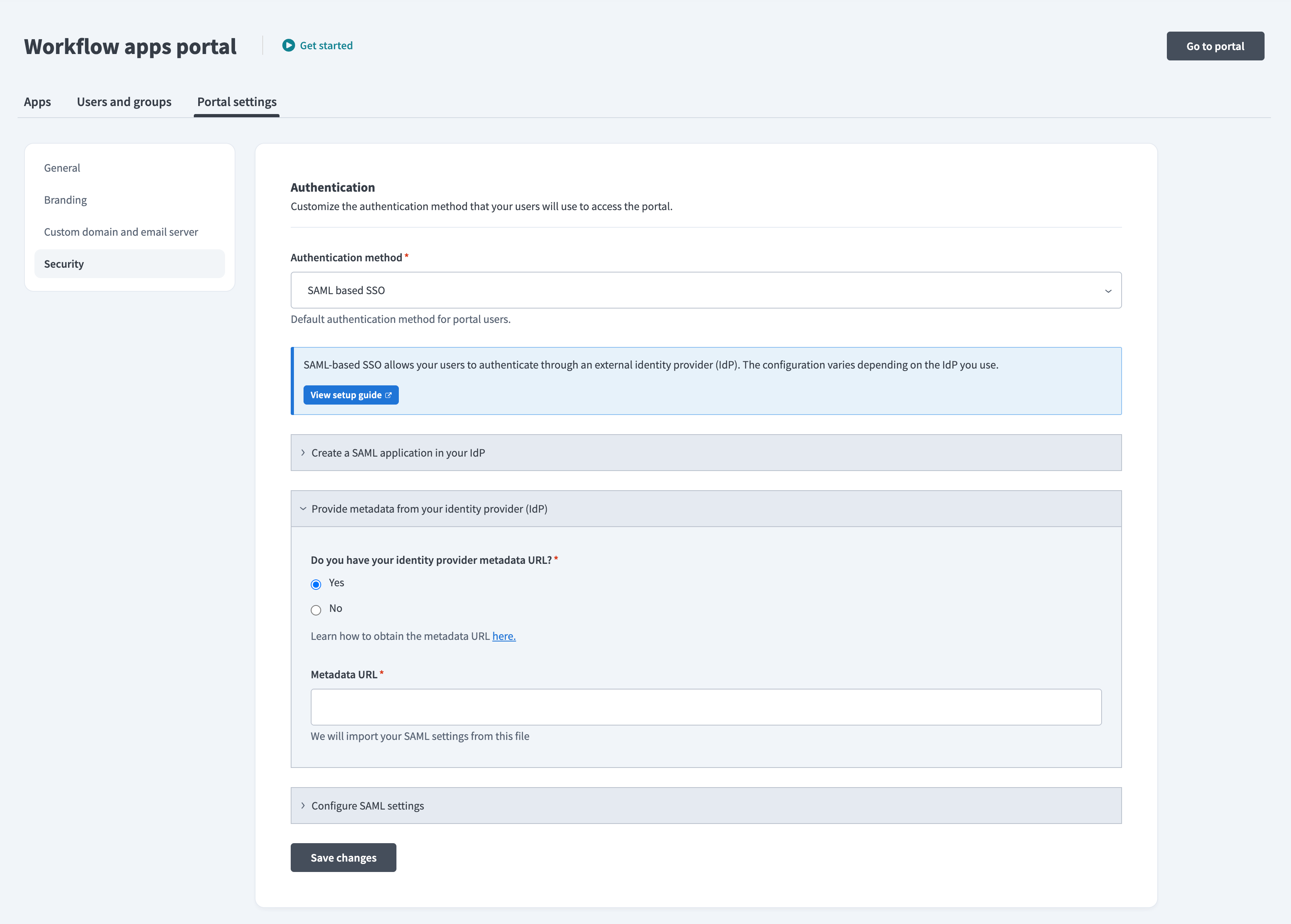 Workato SAML setup